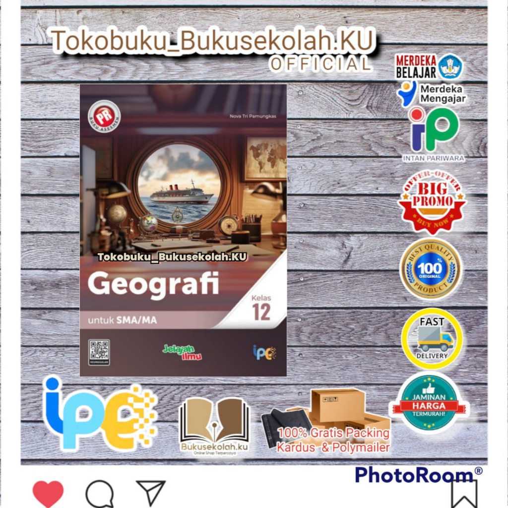 diskon BUKU PR ASESMEN GEOGRAFI KELAS 12 TAHUNAN terbaru 2025/2026 INTAN PARIWARA