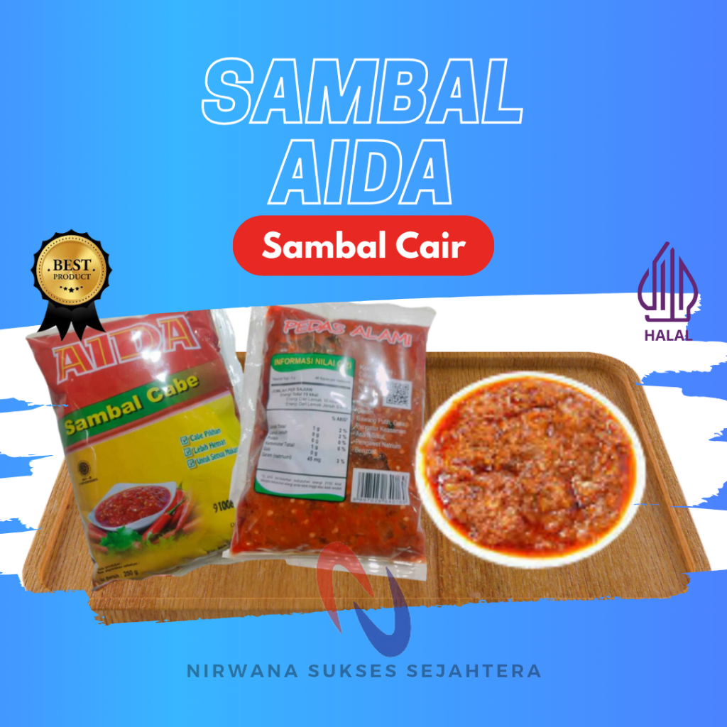 

AIDA SAMBAL CABAI, SAMBAL MERAH PEDAS CABE ORIGINAL