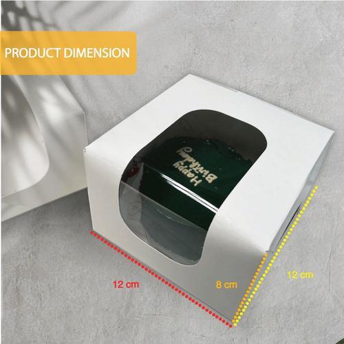 

Box Bento Cake Box Kue Ulang Tahun Box Ivory Ukuran 12x12x8cm