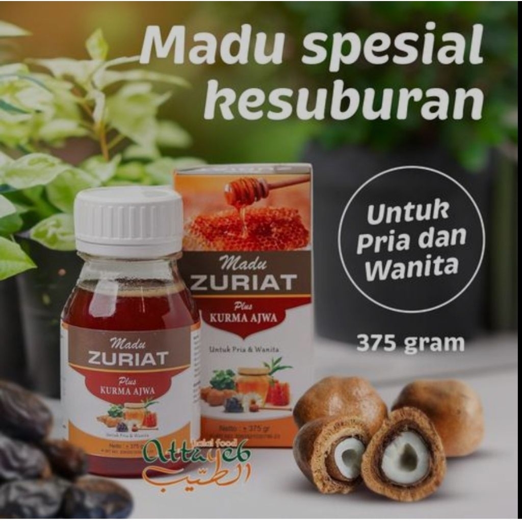 

Madu Zuriat Plus Kurma Ajwa 375 gram