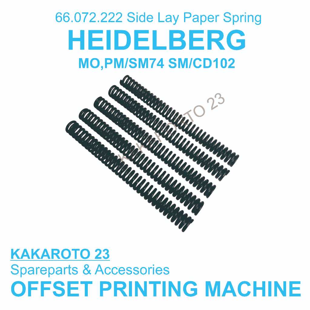 

66.072.222 SIDE LAY BOARD PAPER SPRING MO/PM/SM74 SM/CD102