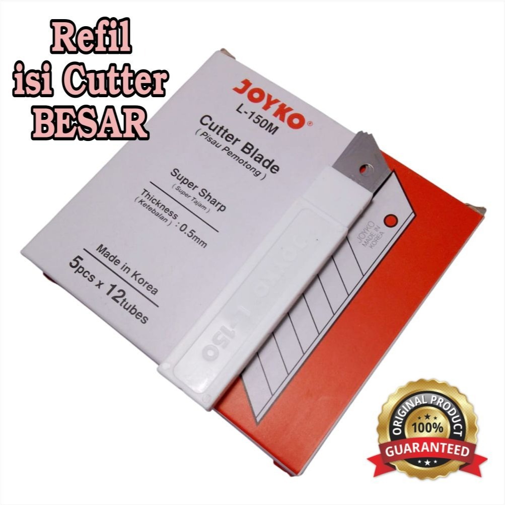 

ISI CUTTER JOYKO BESAR ISI CUTTER KECIL, REFIL ISI CUTER JOYKO BESAR DAN KECIL