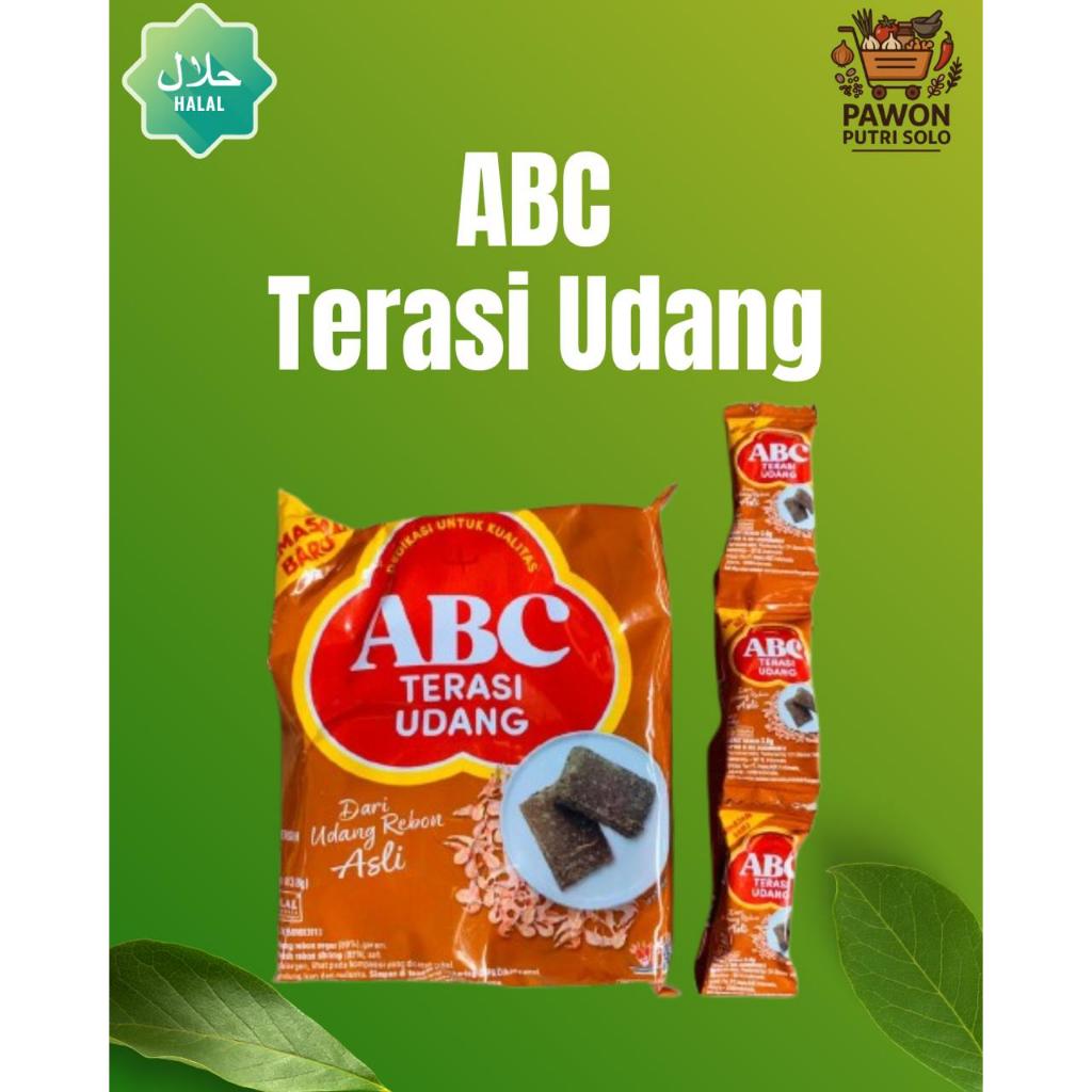 

TERASI UDANG ABC sachet (isi 20pcs)