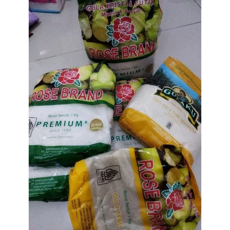 

Rose Brand Gula Pasir Murni kemasan 1 kg Khusus Jatim