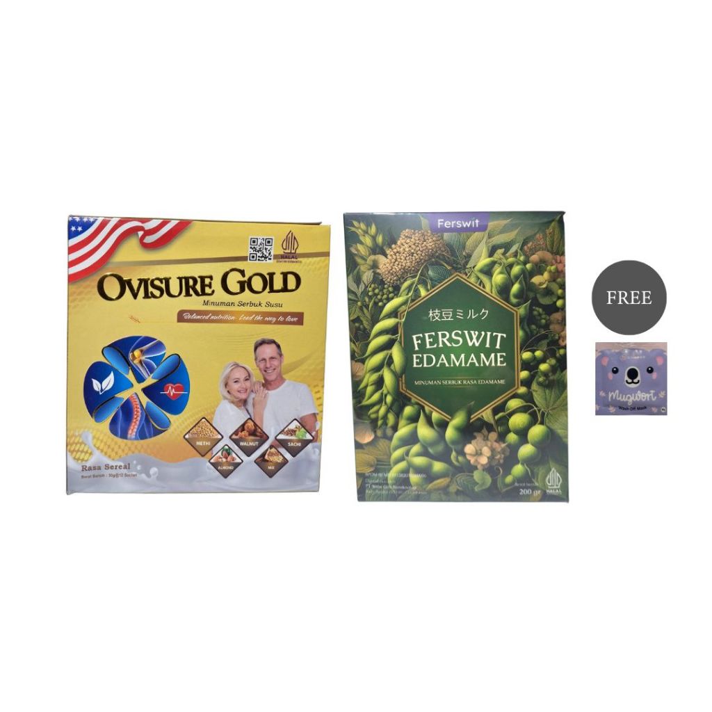 

OVISURE GOLD Minuman Susu Sendi & Ferswit Edamame Isi 12 Sachet