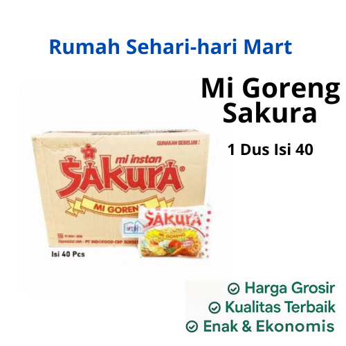 

Mie Instan Sakura Goreng 60g 1 Dus Isi 40 pcs
