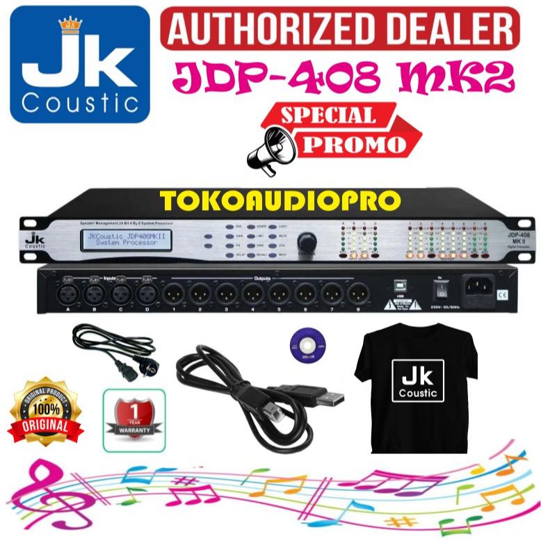 DLMS JK Coustic JDP408MK2 Speaker Management JK Coustic JDP-408MKII