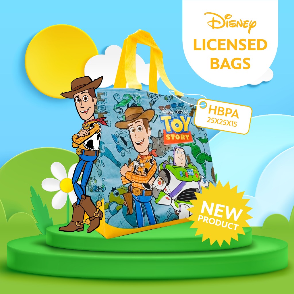 

(LUSINAN) Tas Ultah Laminasi Motif Toy Story, Robot 25x25x15/ Goodie Bag Ulang Tahun Anak cowo / Tas Bungkus Happy Birthday