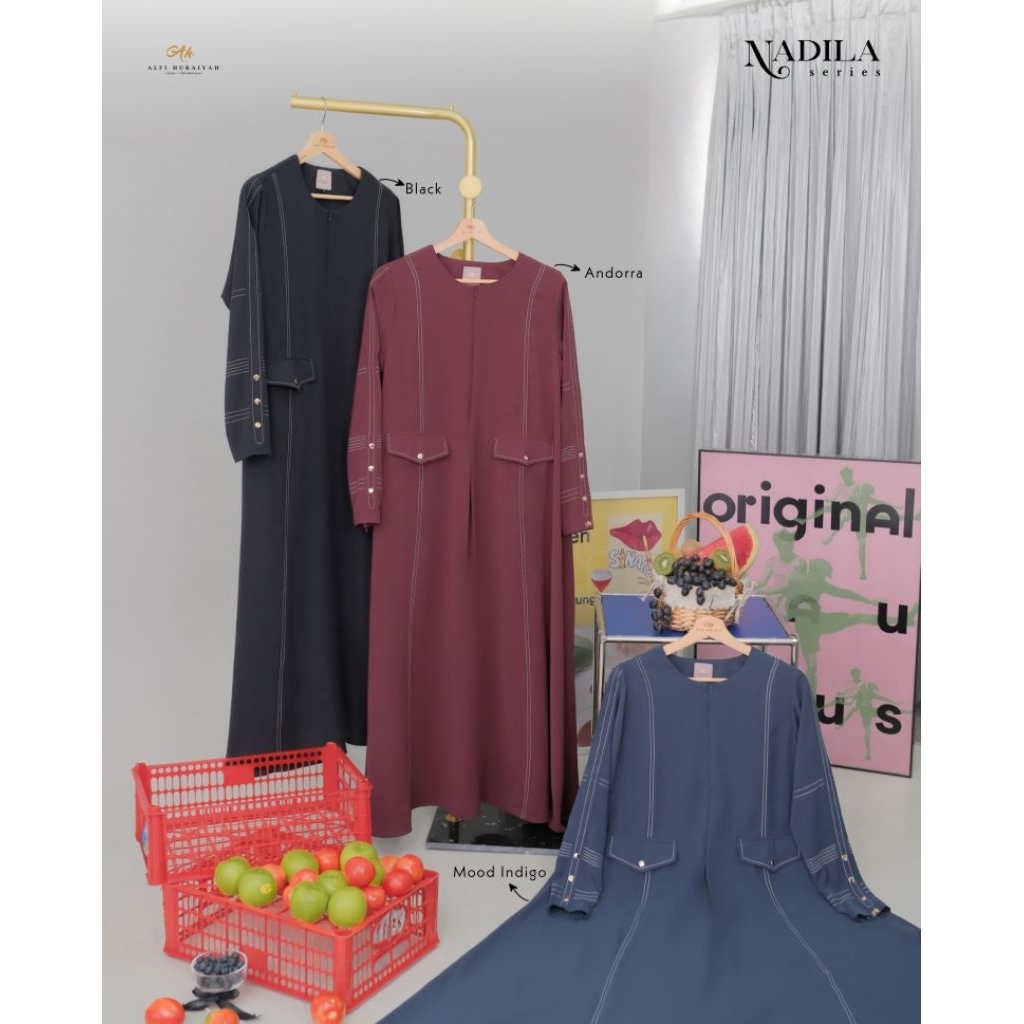 official nadila series by alfi huraiyah gamis nadila alfi huraiyah gamis set syar'i dress syar'i