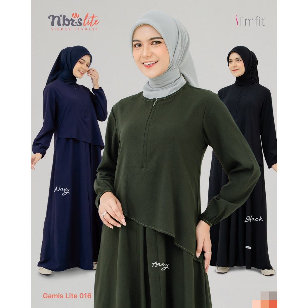 TERMURAH GAMIS NIBRAS LITE 016 COCOK UNTUK OUTFIT LEBARAN KONDANGAN & DAILY TERBARU KEKINIAN