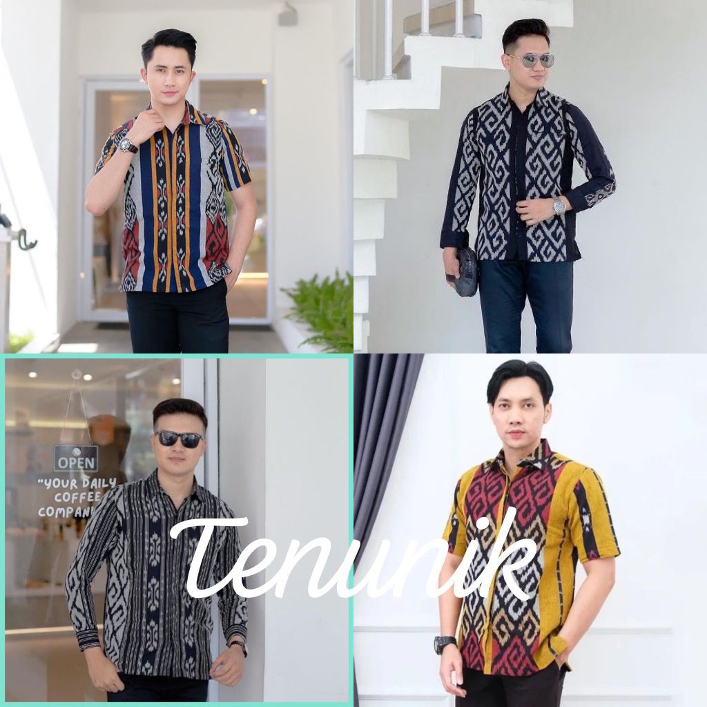 KEMEJA PRIA FORMAL - KEMEJA PRIA TENUN - KEMEJA PRIA BATIK TENUN MODERN