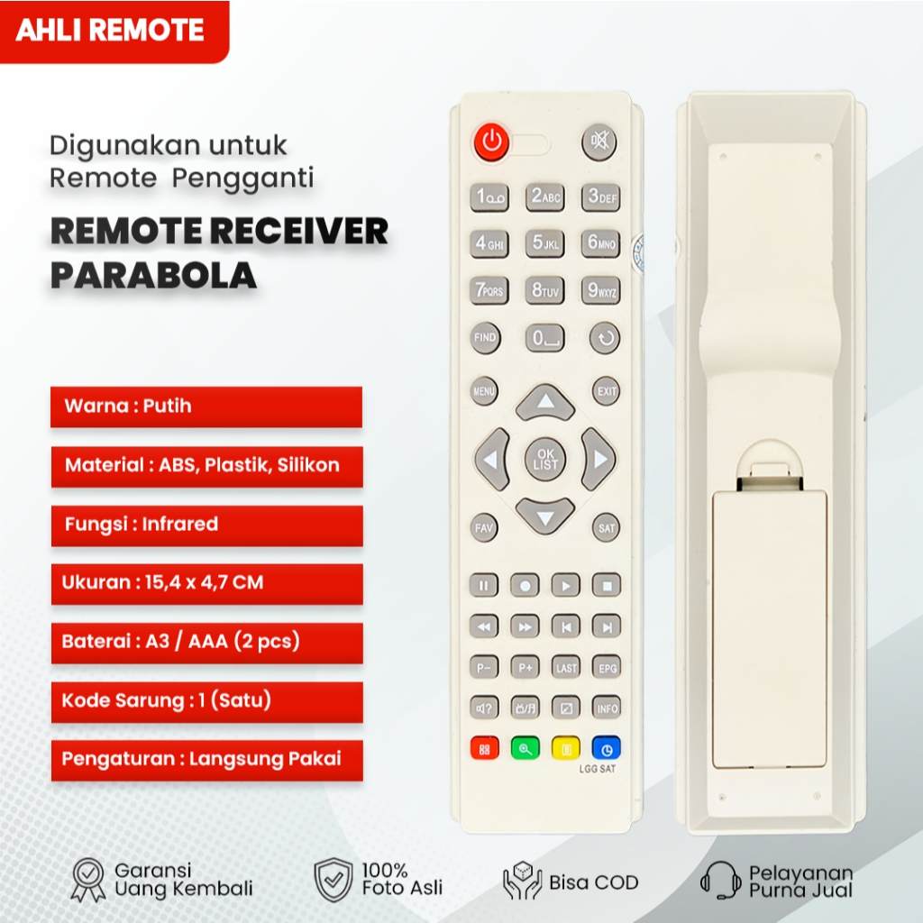 Remote Receiver Parabola PHILSAT/Remot Receiver Parabola LGSAT Soul