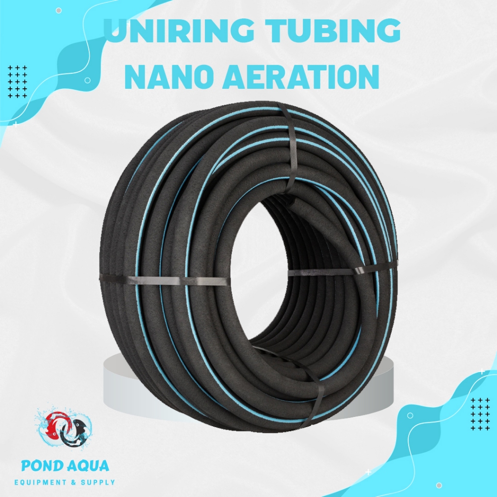 Uniring Rubber Hose Pond Koi Selang Aerator Gelembung Kolam Ikan 1 Roll