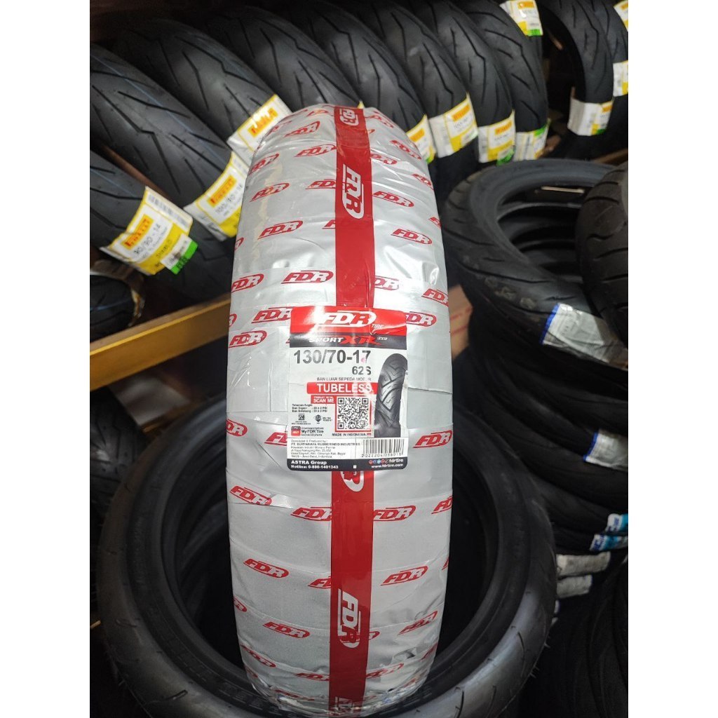 BAN FDR 130/70-17 SPORT XR EVO TUBELESS Ban Motor CBR 250, NINJA 250, MT15, MT25, R15, YZF R25, XSR 