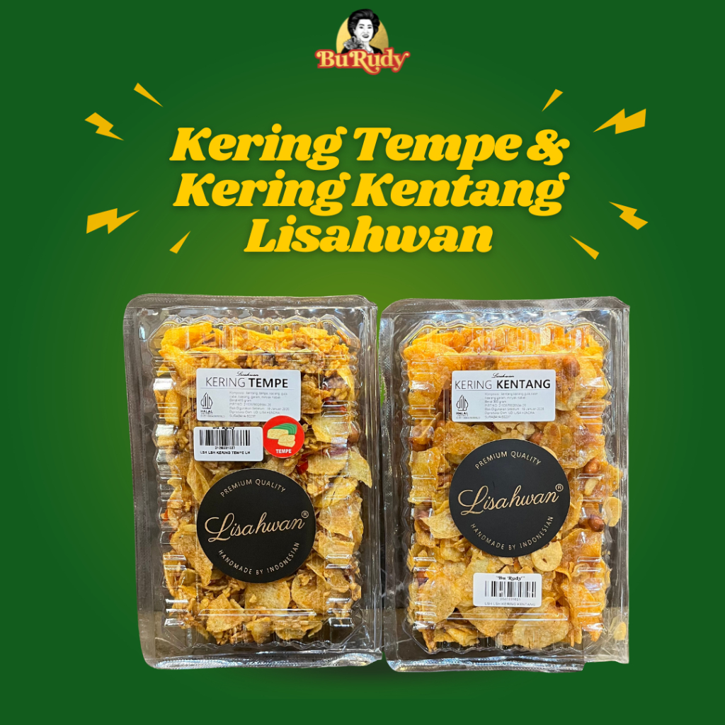 

Lisahwan Kering Kentang dan Kering Tempe Balado 380gr – Rasa Pedas Manis Gurih – Siap Makan