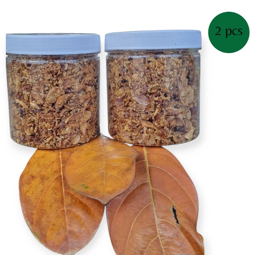 

2 toples bulat bawang goreng premium asli 150 gram halal bisa cod