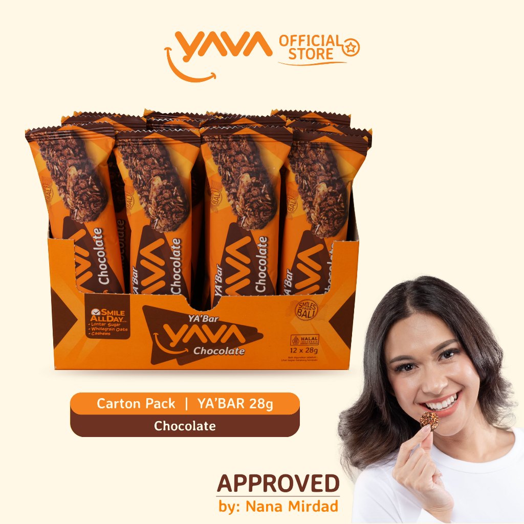 

YAVA Carton Pack YA'Bar Chocolate ( 12 x 28g )