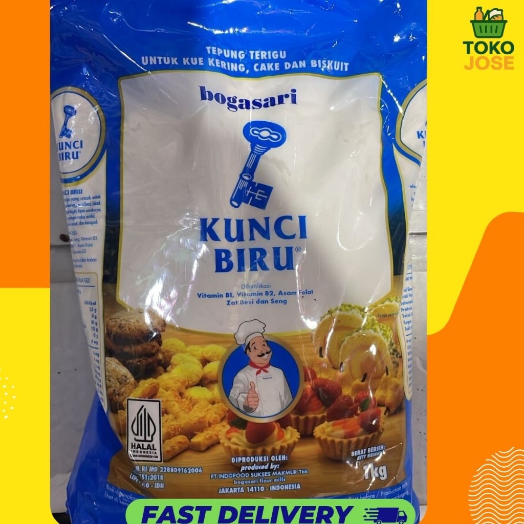 

Tepung Terigu KUNCI BIRU Kemasan 1KG