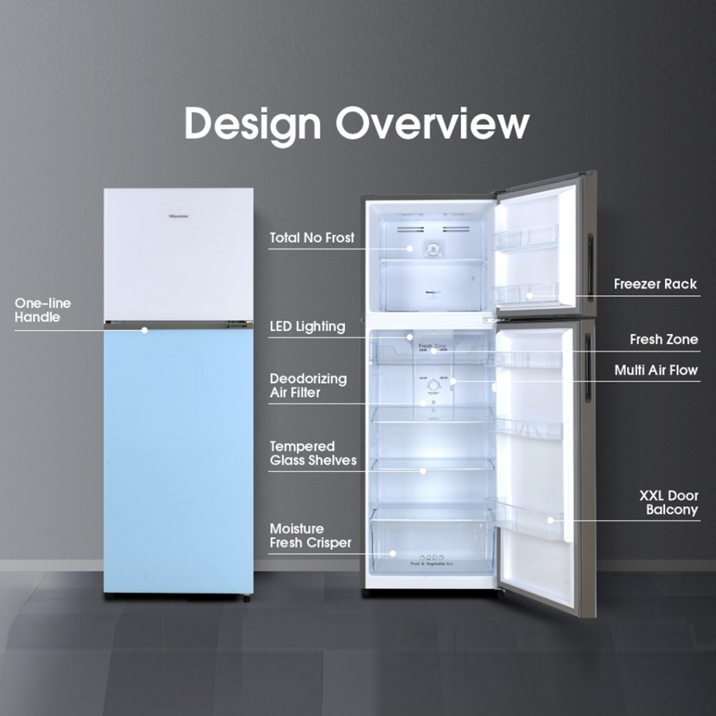 KULKAS 2 PINTU HISENSE RT469N4IWPBU