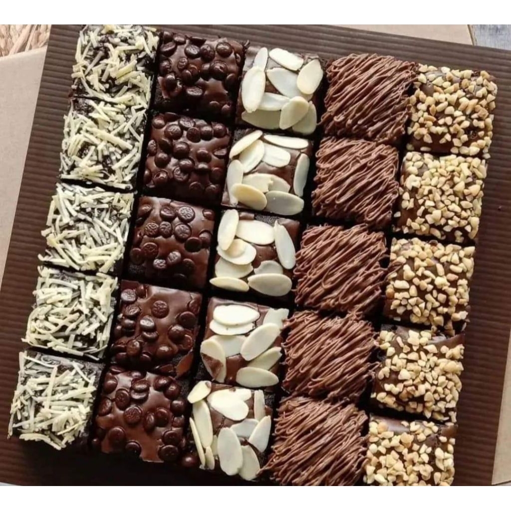 

Fudgy brownies size 20x20