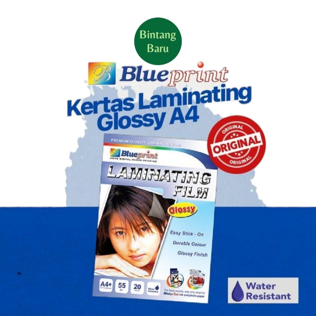 

Kertas Laminating Glossy Blueprint A4 // Blueprint Laminating Glossy Film A4 // Kertas Laminating Blueprint Glossy //Laminating BP A4 Glossy // Laminating Glossy BP A4