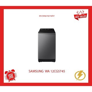 MESIN CUCI 1 TABUNG TOP LOADING SAMSUNG 12 KG 310 WATT - WA 12CG5745