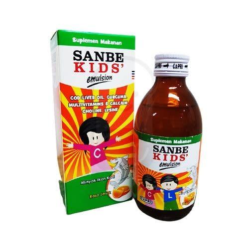 Sanbe Kids Emulsion 200ml: Minyak Ikan Kod Suplemen Makanan