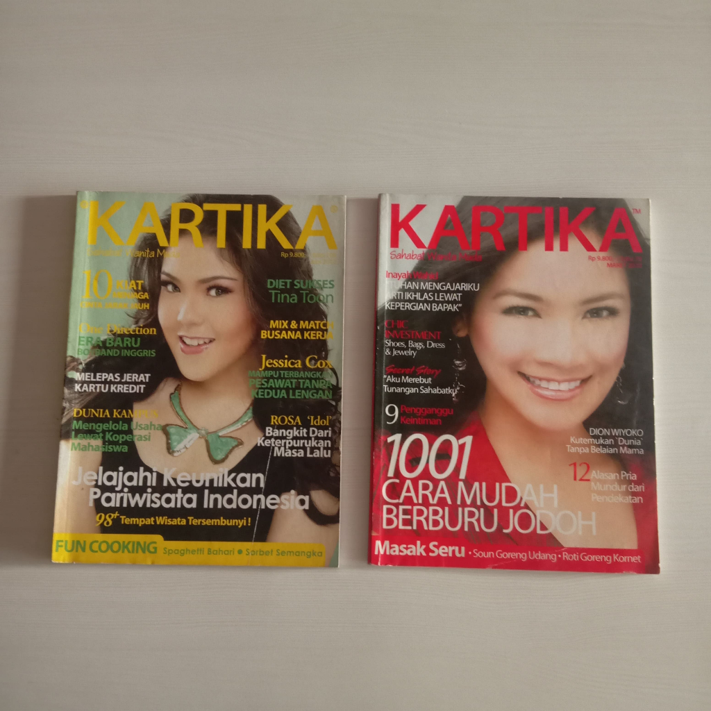 (Preloved) Paket 2 majalah original Kartika tahun awal 2010an