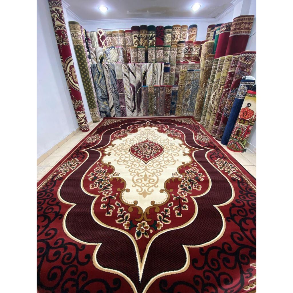 KARPET PERMADANI ALAS LANTAI MEWAH ALMAYA / MODERNO UKURAN 190x230