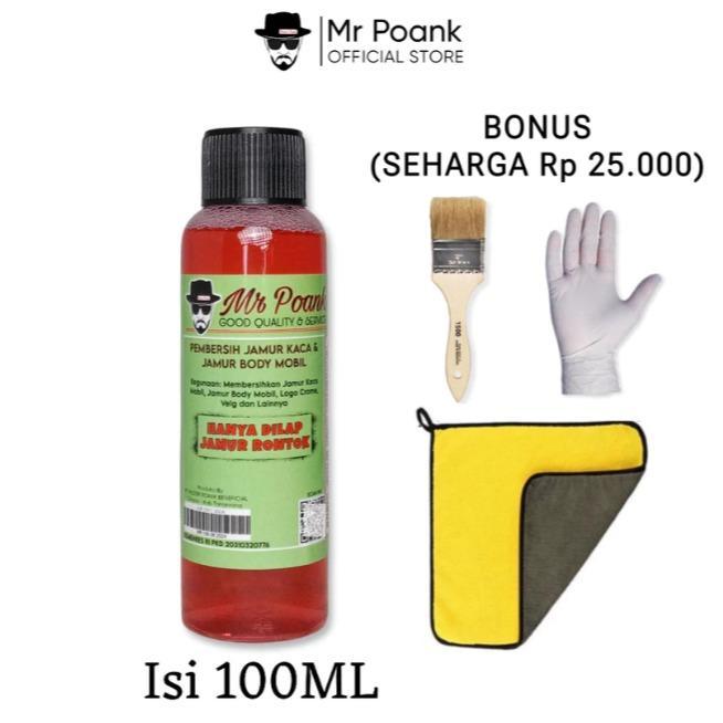 Mr Poank Pembersih Jamur Kaca & Body Mobil Isi 100ML
