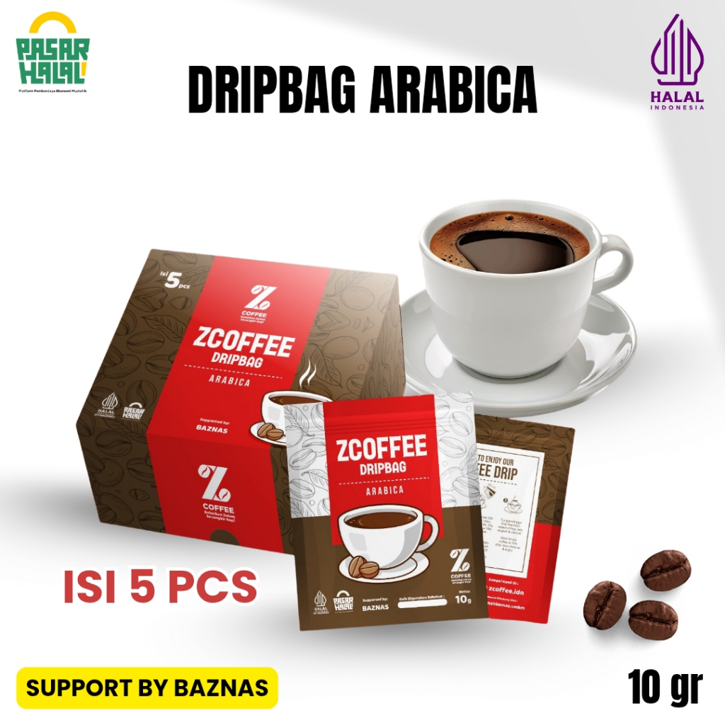 

ZCoffee Kopi Premium Kopi Asli Box Drip Bag Isi 5 Pcs