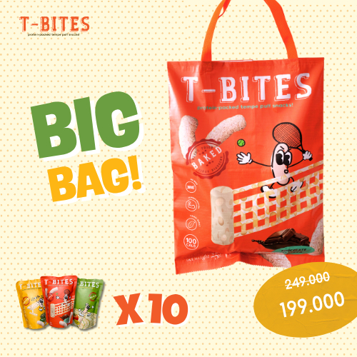 

T-Bites Big Bag [10 pcs] Healthy, Vegan & Protein Snack