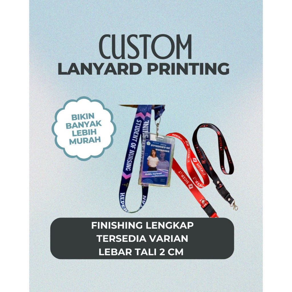 

Custom Lanyard Printing Bikin Banyak Lebih Murah - tanpa minimal order