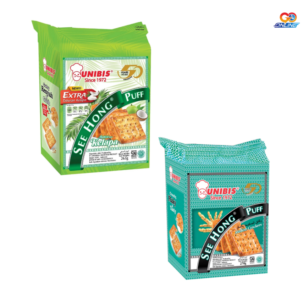 

Unibis See Hong Puff Malkist Kelapa 263gr / Super See Hong Puff 252gr