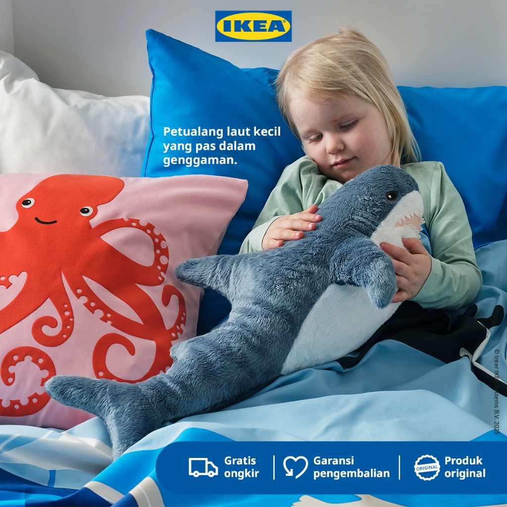 IKEA BLAHAJ Boneka Bayi Hiu 55cm