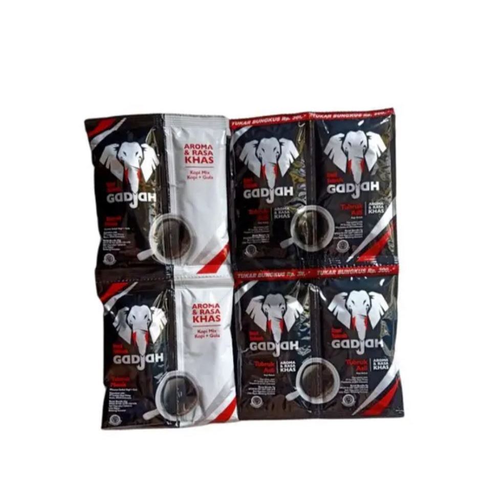 

Gadjah kopi + Gula Renceng Sachet 10 x 25 Gram