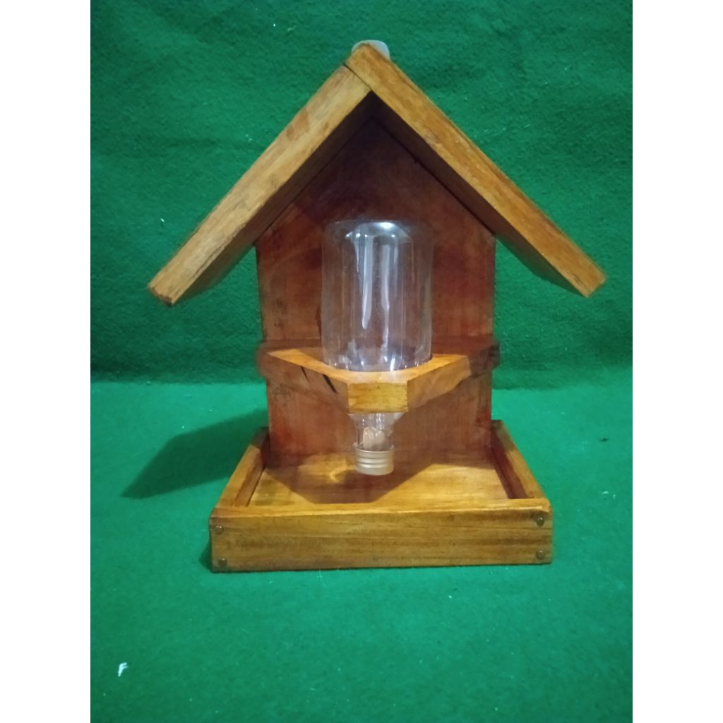 TEMPAT PAKAN BURUNG di KANDANG TERNAK DAN AVIARI 300ml PLISTUR/CAT