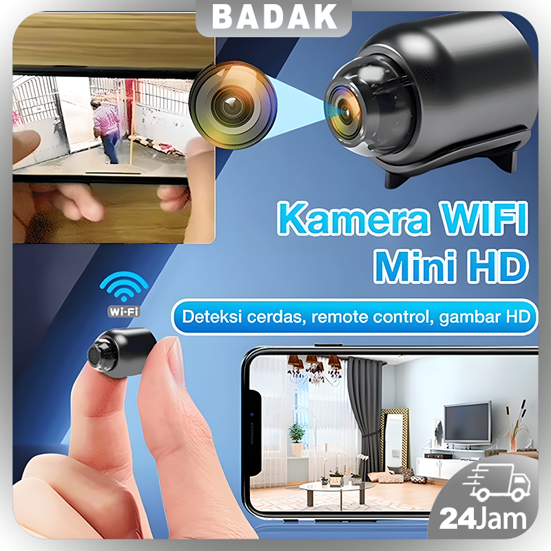 Pemotretan sudut super lebar HIDDEN CAMERA DETECTOR KAMERA KECIL PENGINTAI MINI CCTV CAMERA MINI WIF
