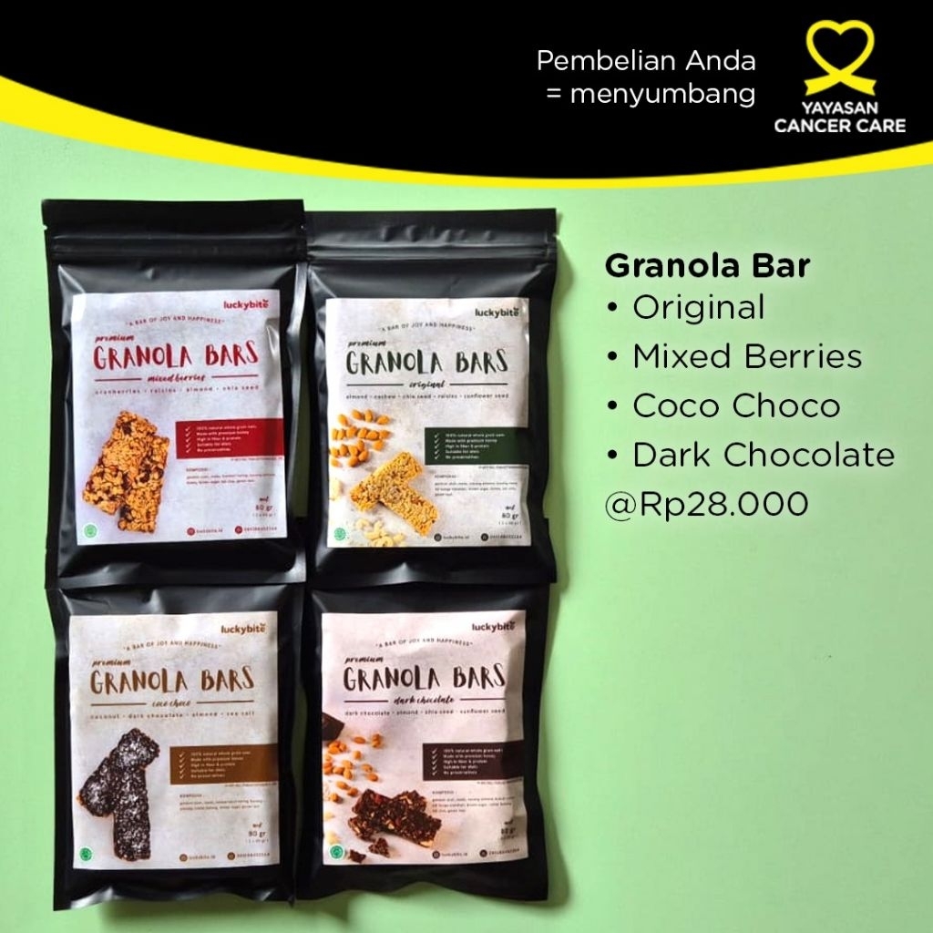 

Luckybite Granola Bar Snack Sehat Tinggi Serat