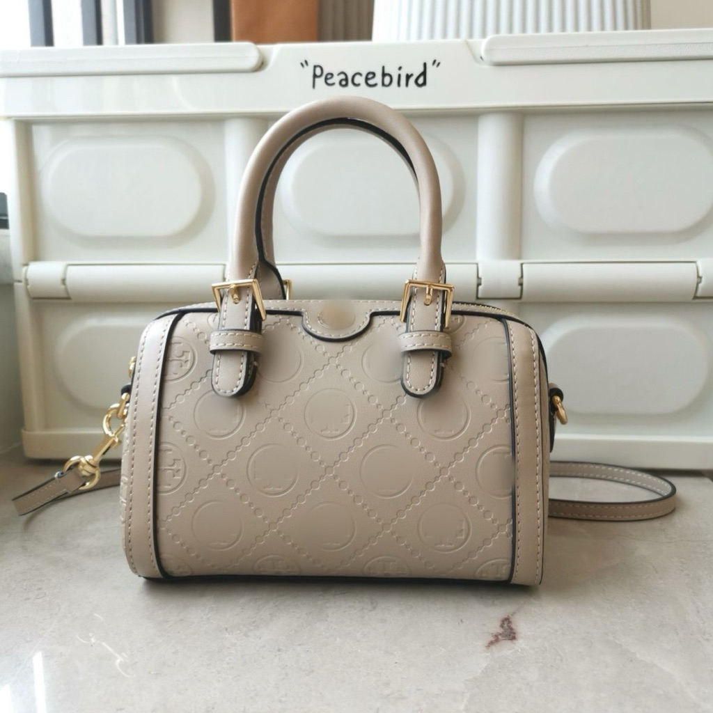 T Monogram Mini Barrel Debossed