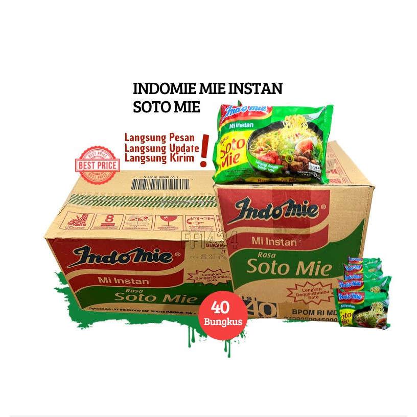 

INDOMIE MIE INSTANT SOTO MIE (1Dus Isi 40) Pengiriman Cepat