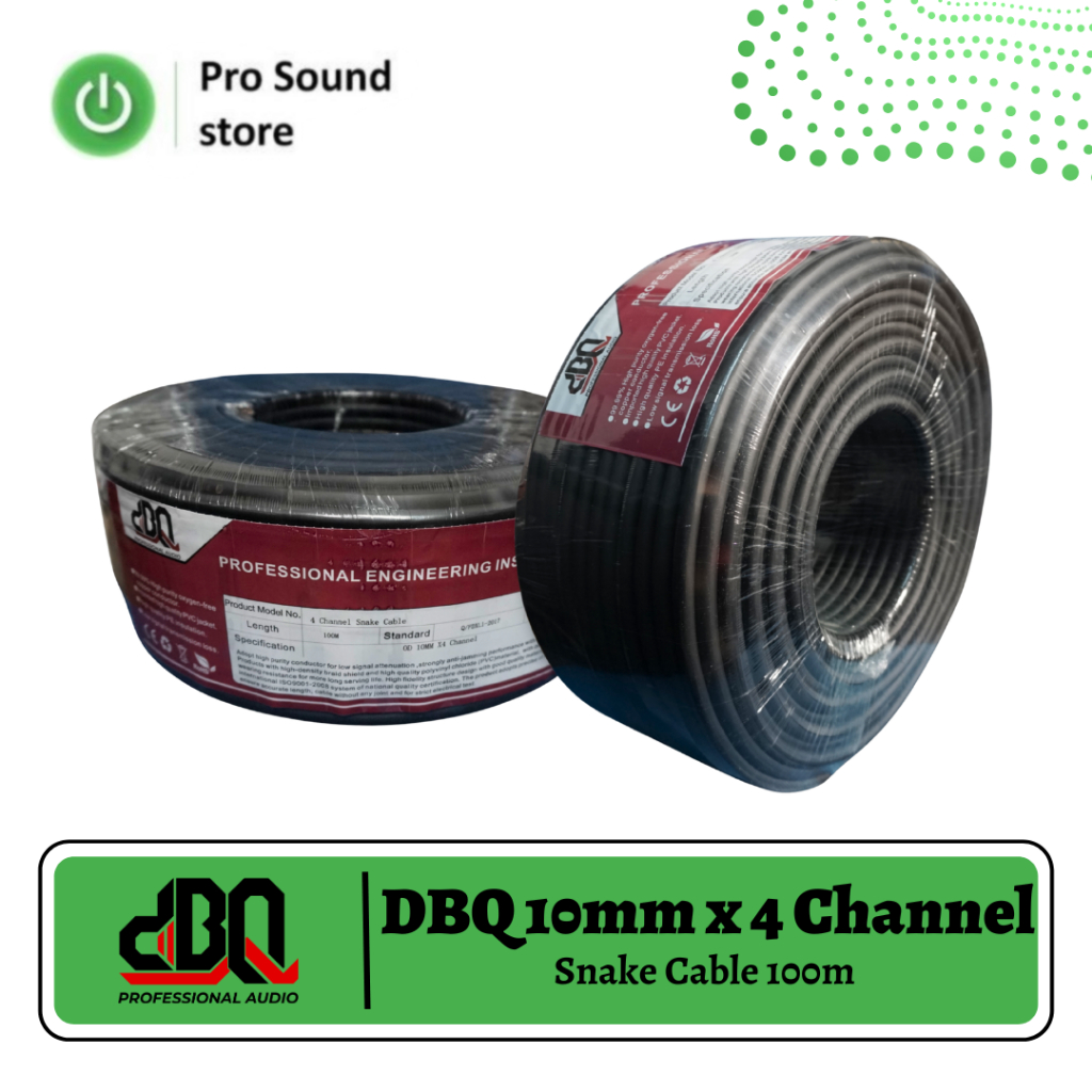 Cable Snake DBQ 10mm x 4 Channel 100meter / kabel snake 100m / speaker cable / kabel speaker