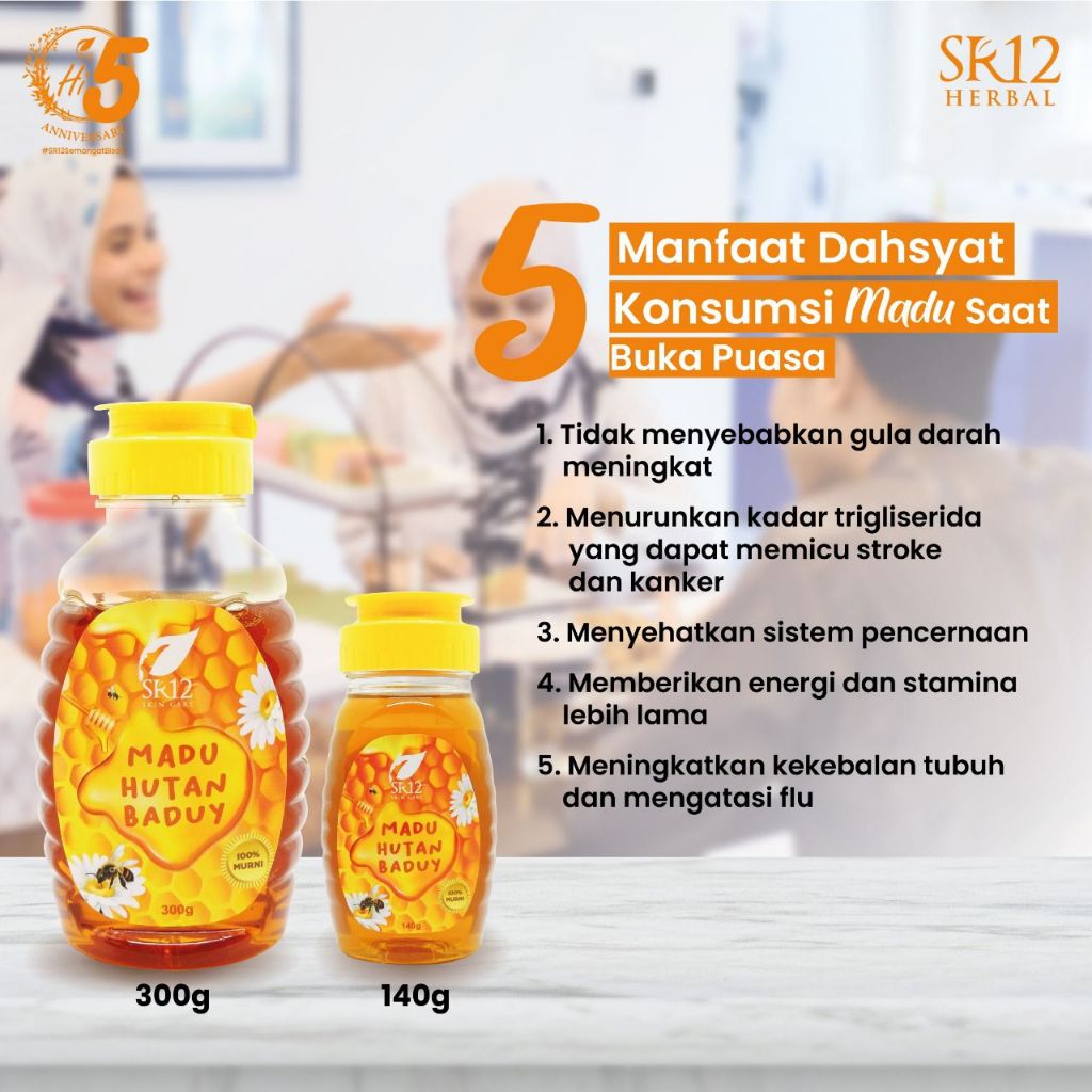 

Madu SR12 140gr & 300gr Pure Raw Honey