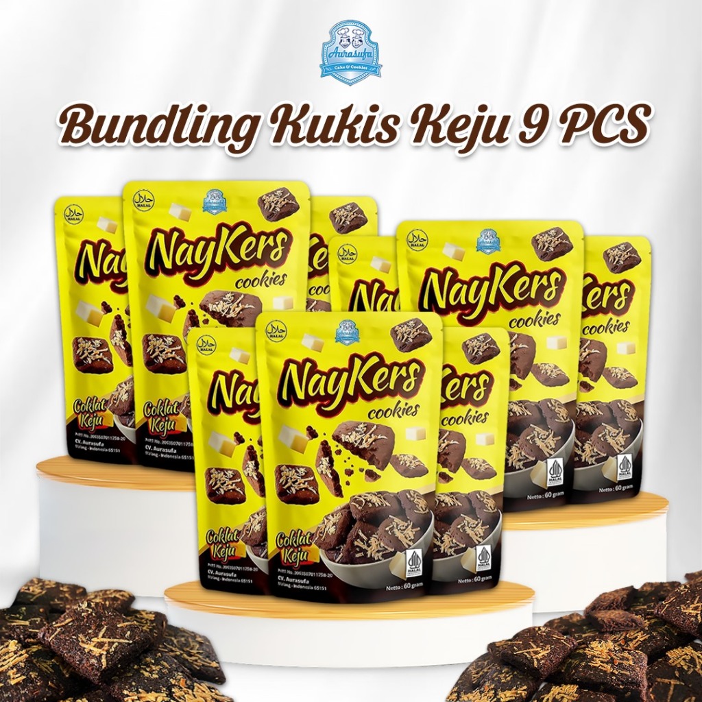 

Paket Bundling 9pcs Kukis Cookies Chocolate Keju Edam Cemilan Sehat