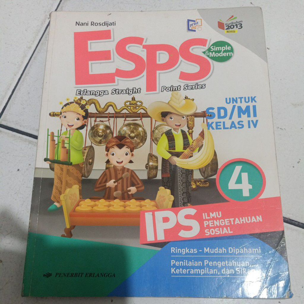 buku esps IPS kelas 4 bekas ori