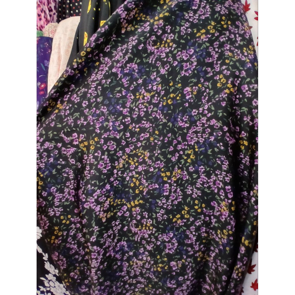 Kain/Bahan Satin silk motif//Bahan satin silk printing(silk7)