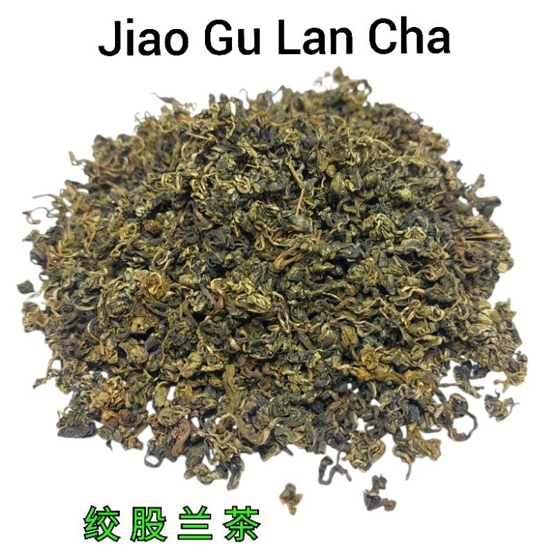 

Teh Jiao Gu Lan Cha - Gynostenmma Pentaphyllum Leaf Tea - Herbal Ajaib / Keabadian