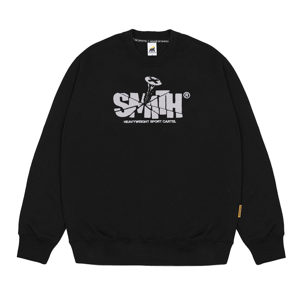 Crewneck Smith Heavyweight Sport Cartel Black Unisex