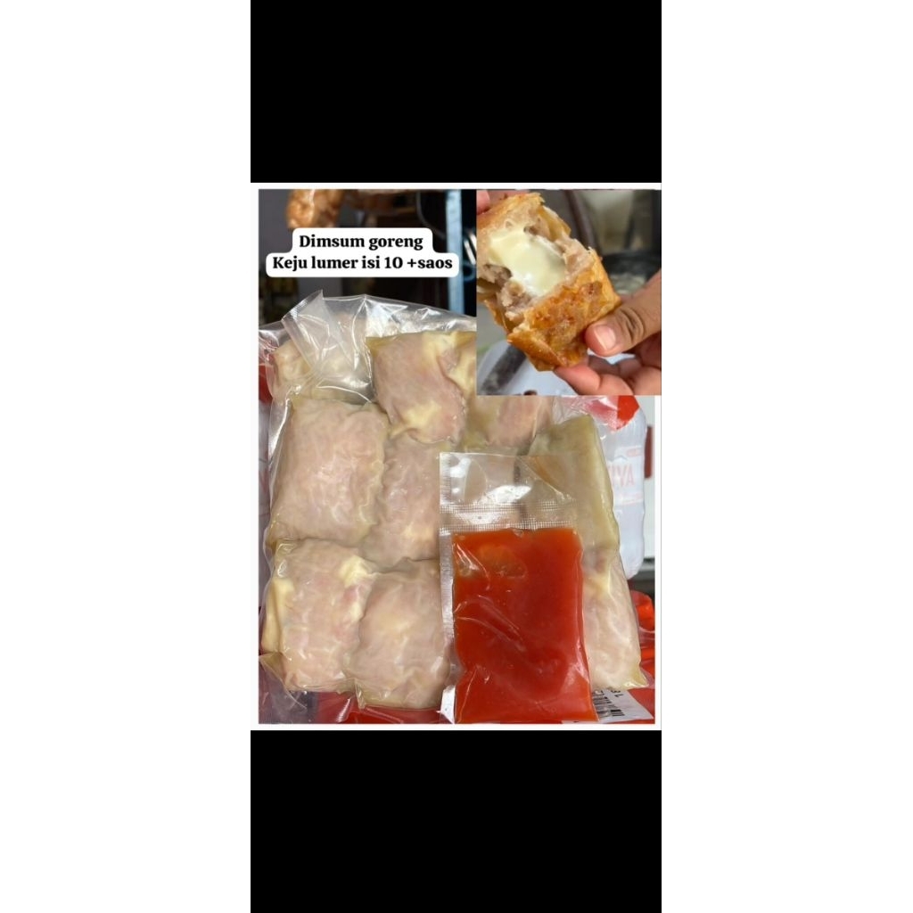 

Dimsum Goreng Isi Keju Lumer 10pcs