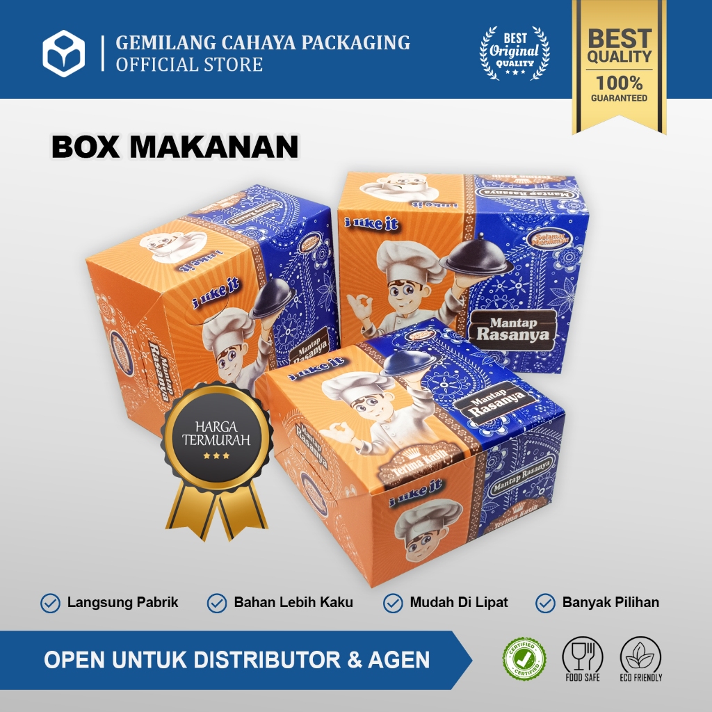 

Box Makanan Snack Box 12x16x7cm